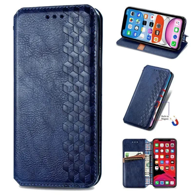 Кожаный чехол-книжка GETMAN Cubic (PU) для Samsung Galaxy S24 Ultra - фото 1