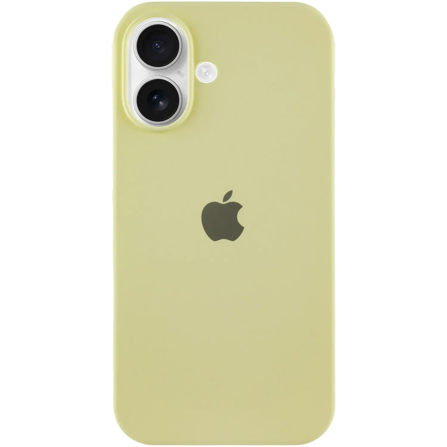 Чехол Silicone Case Full Protective (AA) для Apple iPhone 16 Plus (6.7") Желтый / Mellow Yellow - фото 1